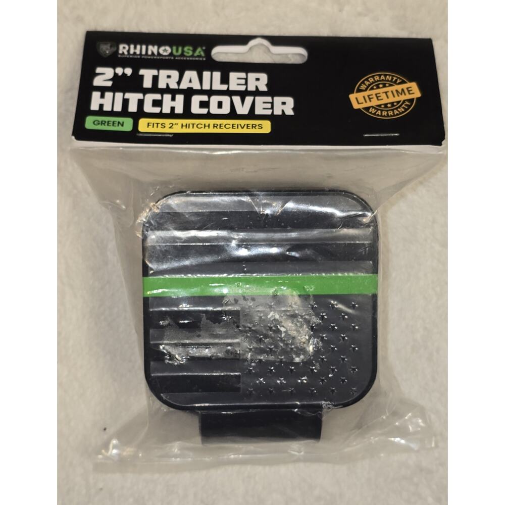 Rhino USA American Flag Trailer Hitch Cover for 2 Inch Receivers